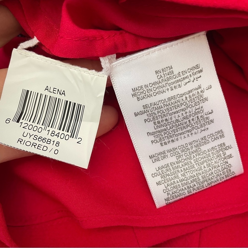 Cushnie et Ochs red cut out dress back zip cherry sexy going out event valentine - Picture 12 of 13